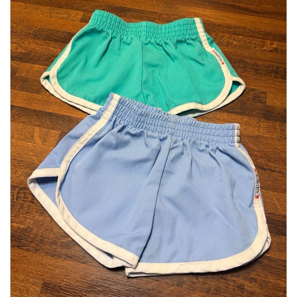 Vintage 80s Health-Tex track toddler shorts.  18-24 months.  2T.  Unisex